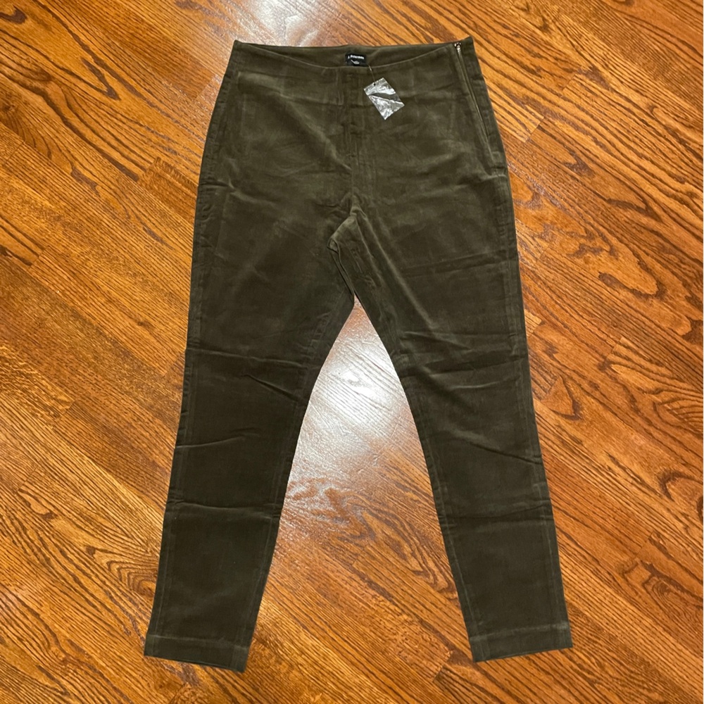 NWOT J. Peterman Olive Thin Wale Corduroy Pants - Size 14
